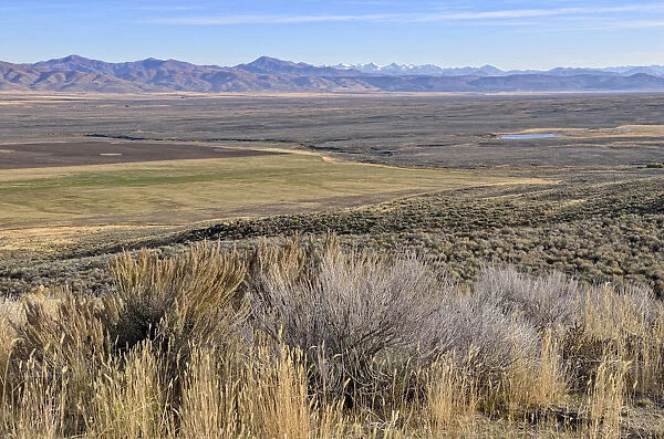 View from Scenic Overlook on Highway 46 towards Lost River Range, Idaho, USA