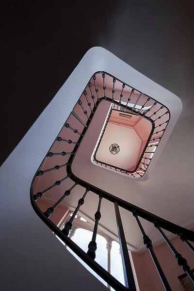 View of stairwell looking up