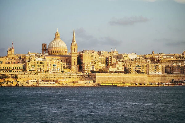 View of Valletta city (Malta) from the bay