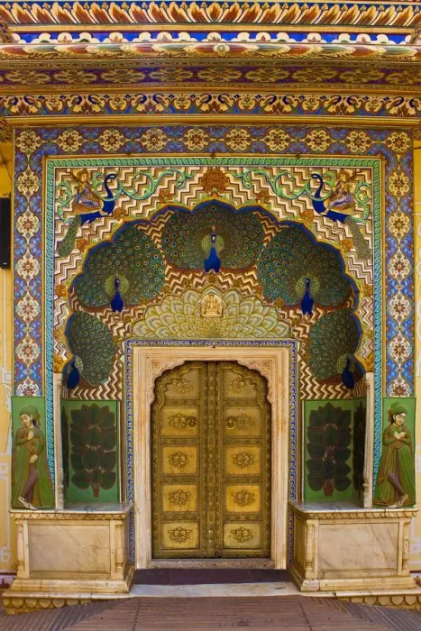 Framed Print : Peacock Gate Print, Alluring Doorways Framed Print : Peacock Gate Print, Alluring Doorways