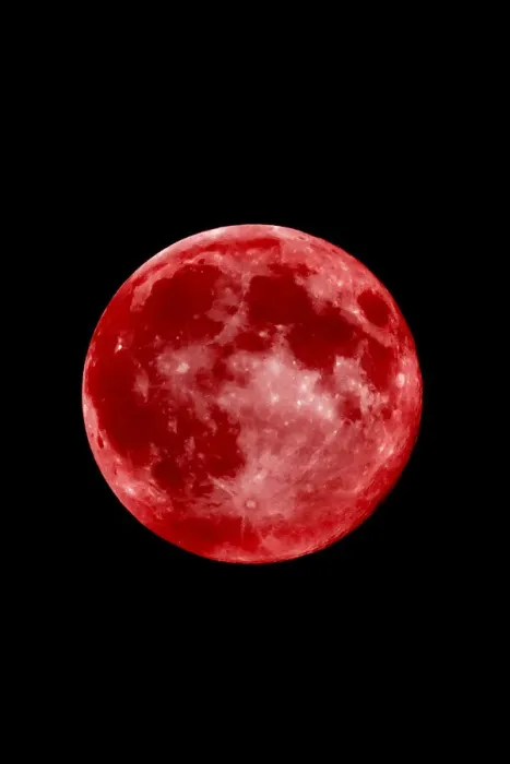 Framed Print : Blood Moon Deep Dark Red Print (Visual Treasures) Framed Print : Blood Moon Deep Dark Red Print (Visual Treasures)