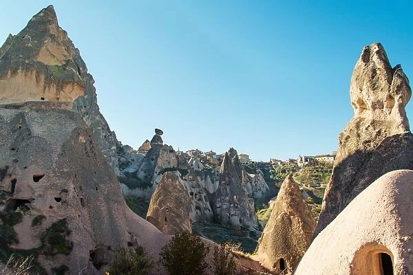 Volcanic rock carved homes near Goreme