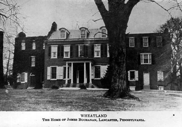 Wheatland. circa 1890: Wheatland, the house of James Buchanan