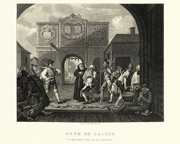 William Hogarths The Gate of Calais