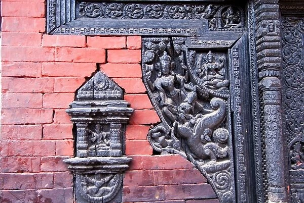 Wood Carvings, Pashupatinath Temple, Bhaktapur, Nepal
