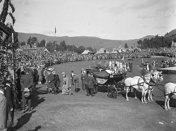 Braemar gathering. The arrival of the Royal Party. 10 September 1926