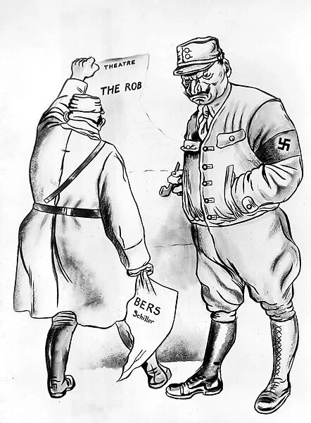 British World War II cartoon. Poster: In Germany available as Framed  Prints, Photos, Wall Art and Photo Gifts #11220122