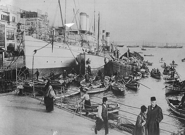 Constantinople in Turkey The water front at Stamboul 21 November 1922