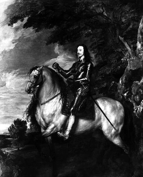Equestrian portrait of Charles 1st by Van Dyck