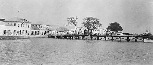 Gambia, Bathurst. The river frontage. 1 April 1925