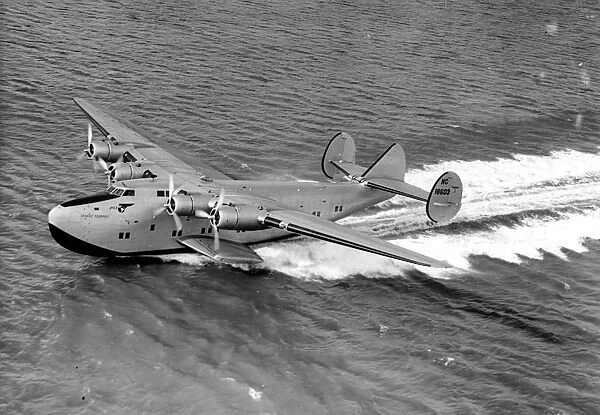 The giant new American flying boat Yankee Clipper as she