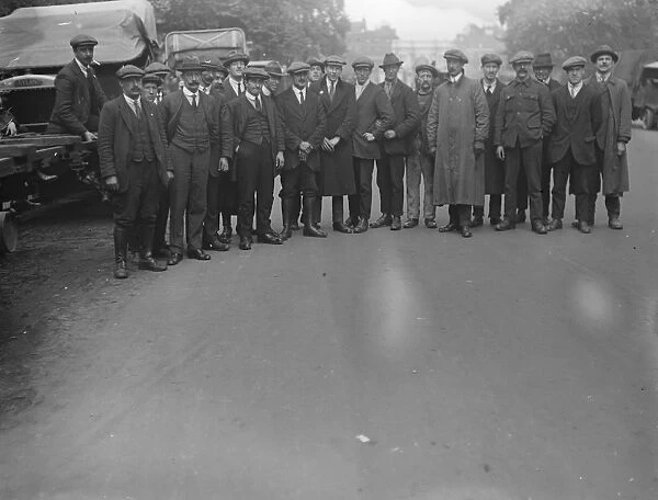 The Great Railway Strike The lorries in Hyde Park and their drivers 1920