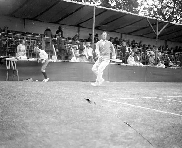Kent Lawn Tennis Championships were continued at Beckenham. F. Gordon Lowe playing