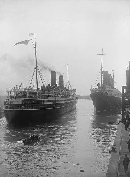 The Prince leaves for Canada The Canadian Pacific liner Empress of France with