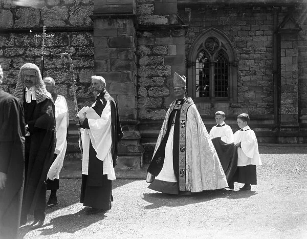 At St Asaph Cathedral, Wales, the enthronement of Dr AG Edwards, the first Archbishop