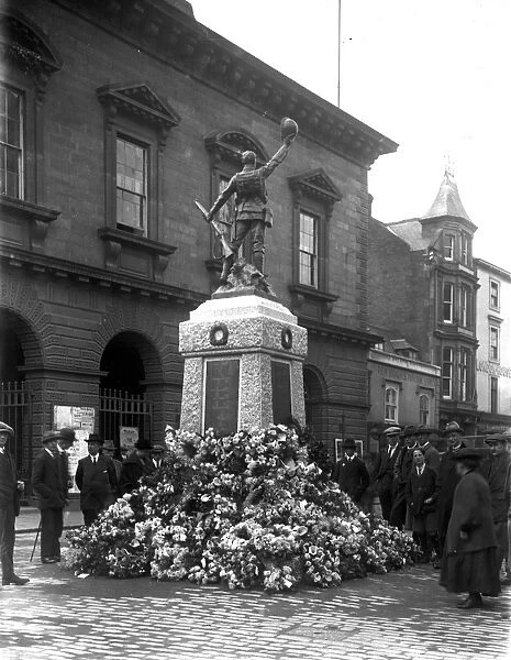 War memorial, Boscawen Street, Truro, Cornwall. 12th November 1922