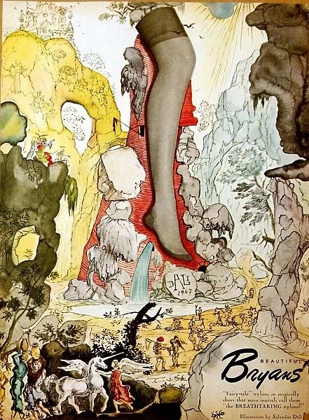 Salvador Dali Adverts for stockings