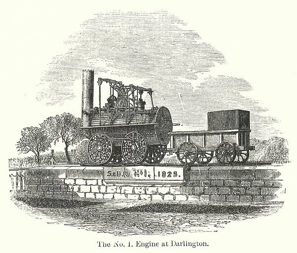 The No 1 Engine at Darlington (engraving)