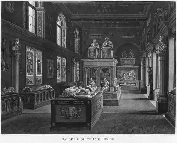 The 15th century room, Musee des Monuments Francais, Paris, illustration from Vues