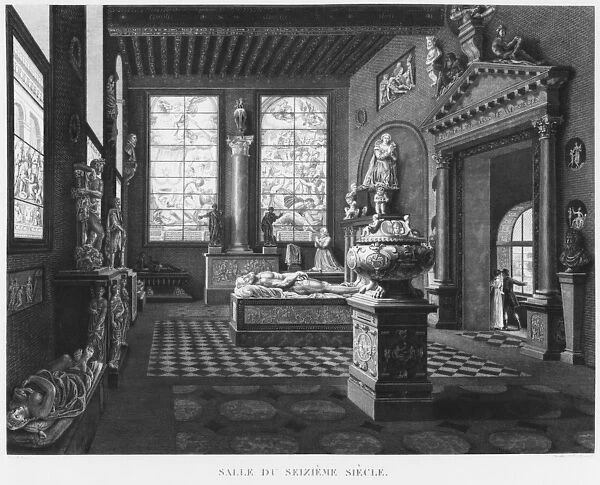 The 16th century room, Musee des Monuments Francais, Paris, illustration from Vues