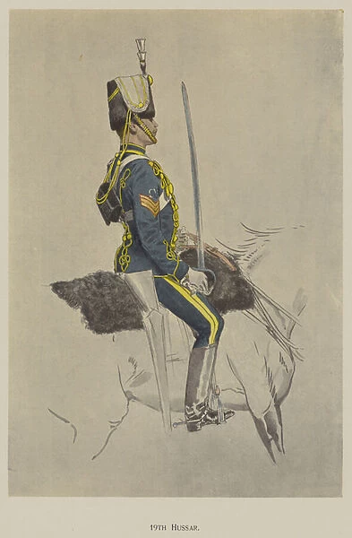 19th Hussar (colour litho)