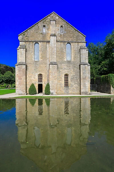 Abbey of Fontenay. The facade of the forge (photography)