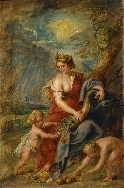 'Abondance'Peinture de Pieter Paul Rubens (1577-1640) vers 1630 National Museum of Western Art, Tokyo Japon