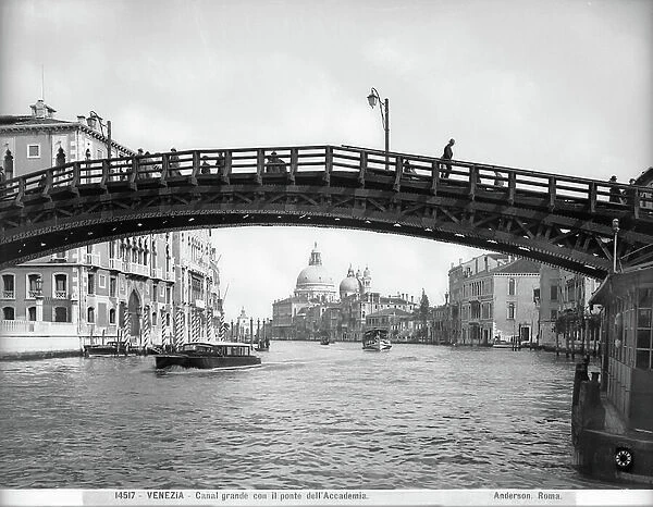 Accademia Bridge over the Grand Canal in Venice