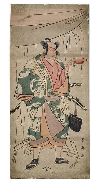 Actor in character, c. 1762-1800 (woodblock on paper)