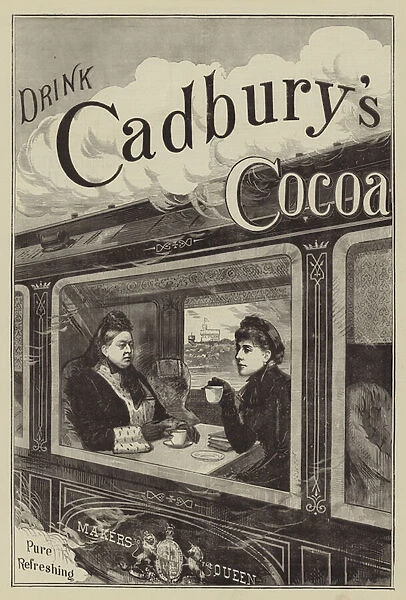 Advertisement for Cadburys Cocoa (engraving)