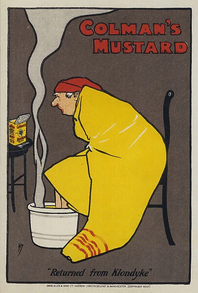 Advertisement for Colmans Mustard, Returned from Klondyke (colour litho)
