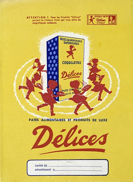 Advertising for food pasta 'Delices'