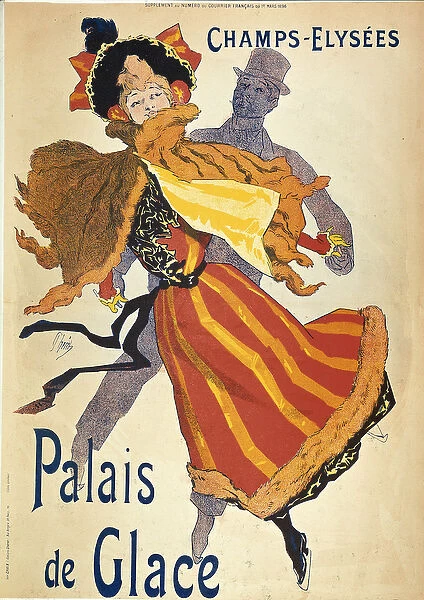 Advertising for the Ice Palace in the Champs-Elysees, by Jules Cheret, 1896