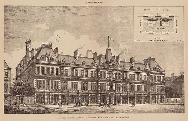 Additions to the Grand Hotel, Eastbourne (engraving)