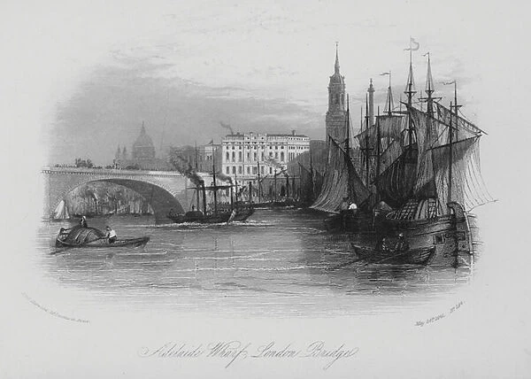 Adelaide Wharf, London Bridge (engraving)