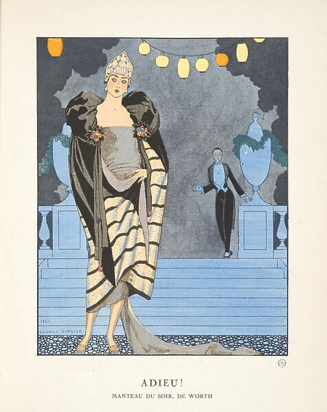 Adieu, from a Collection of Fashion Plates, 1921 (pochoir print)