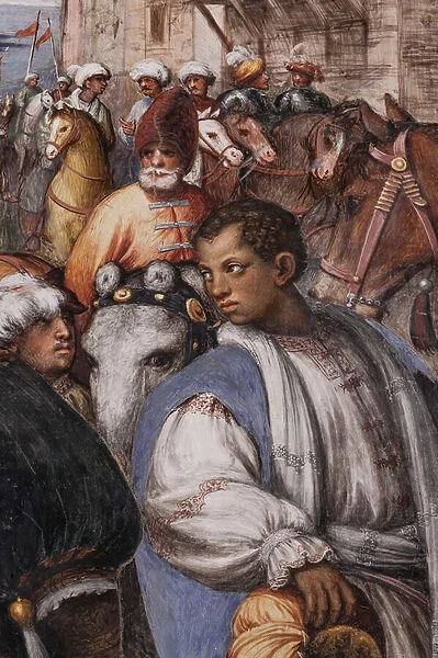 Adoration of the Magi and Adoration of the Shepherds, 1530-32 (fresco) (detail of 3601441)