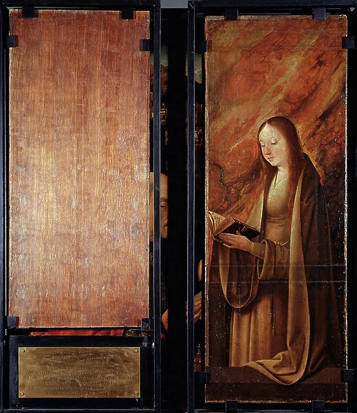 Adoration of the magi, closed panels (oil on wood, 16th century)
