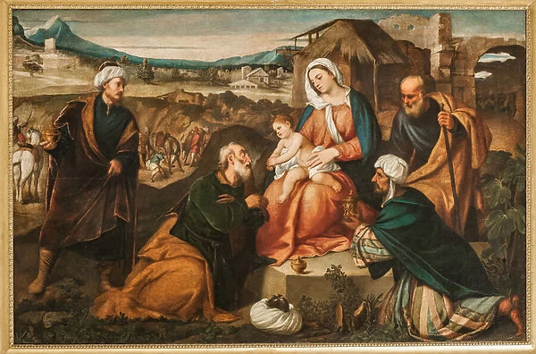 Adoration of the Magi (oil on canvas)