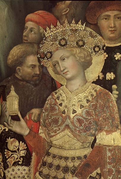 Adoration of the Magi. Detail (painting, 1423)