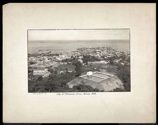 Aerial view of Panama City, 1912 or 1913 (silver gelatin print)