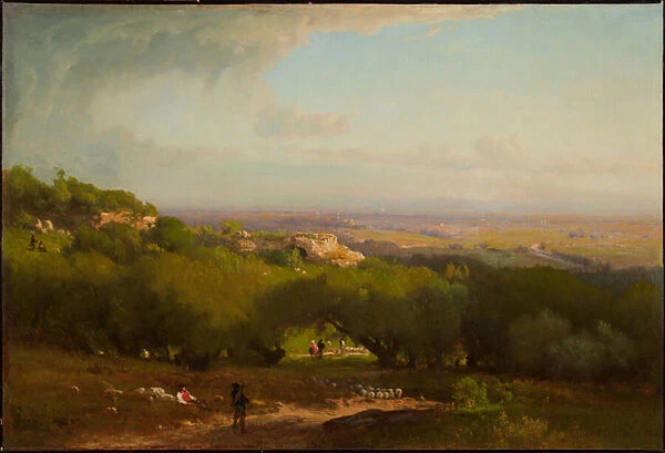 The Alban Hills, 1873 (oil on canvas)