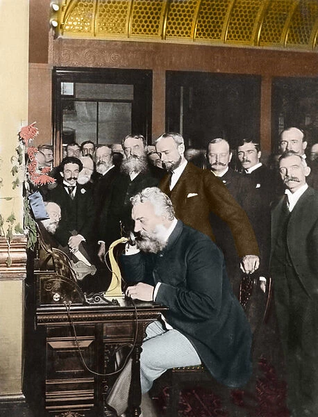 Alexander Graham Bell (1847-1922) inaugurated the New York-Chicago long-haul line