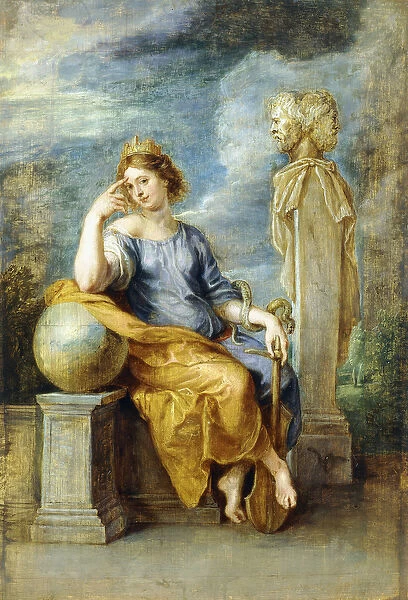 An Allegory of Prudence, (oil on panel)