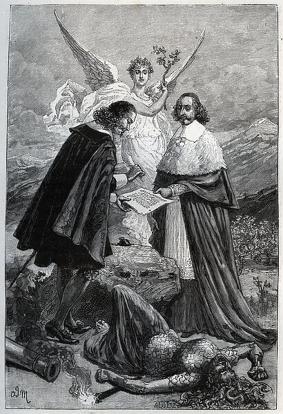 Allegory of the Pyrenees Peace Treaty on November 7, 1659'