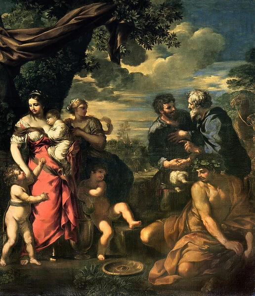 The Alliance of Jacob and Laban (oil on canvas)