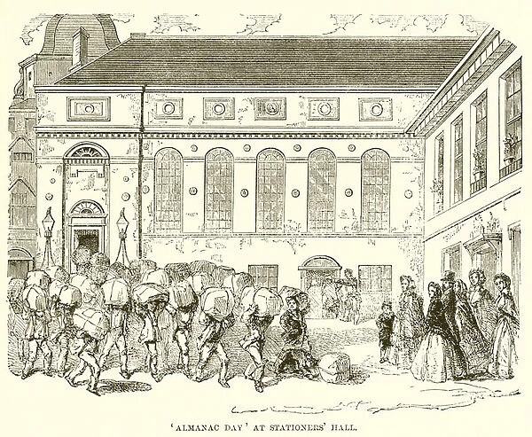 Almanac Day at Stationers Hall (engraving)