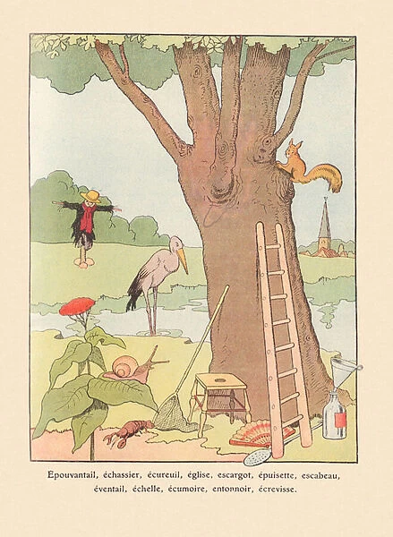 ALPHABET B. RABIER E, 1932 (illustration)