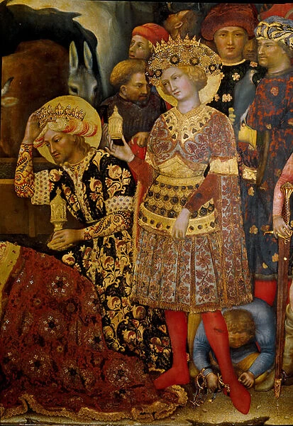 Altarpiece of the Adoration of the Magi (Pala Strozzi) Detail representing two kings