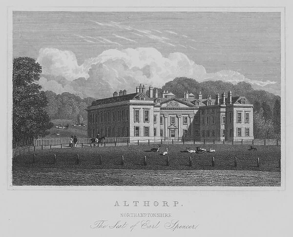 Althorp, Northamptonshire, The Seat of Earl Spencer (engraving)